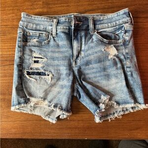 American Eagle Next Level Stretch Blue Jean Shorts. Womens Size 10.